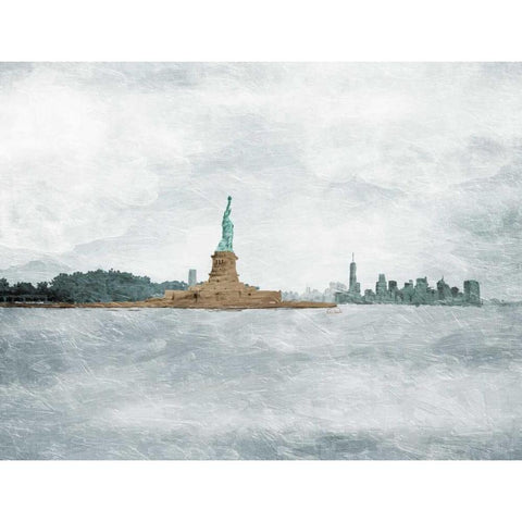 New York State Of Mind White Modern Wood Framed Art Print by OnRei