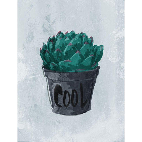 Cool Plant White Modern Wood Framed Art Print by OnRei