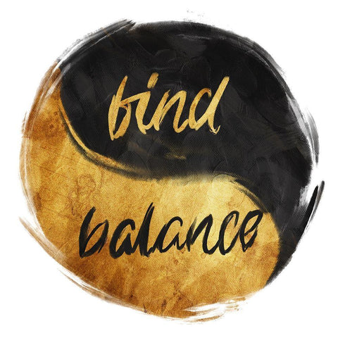 Find Balance Black Ornate Wood Framed Art Print with Double Matting by OnRei