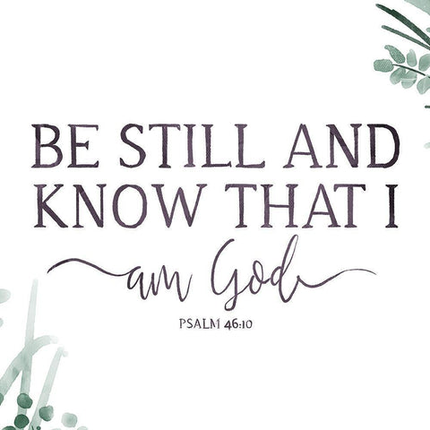 Am God White Modern Wood Framed Art Print by Villa, Milli