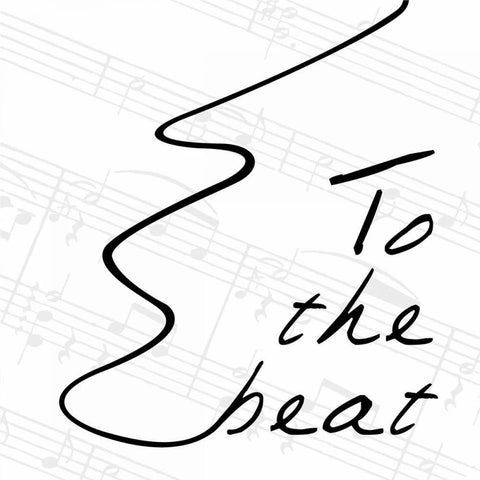 To The Beat 3 White Modern Wood Framed Art Print by OnRei