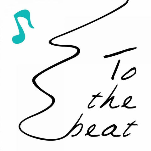 To The Beat 1 White Modern Wood Framed Art Print by OnRei