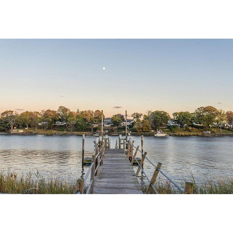 The Canal Black Modern Wood Framed Art Print with Double Matting by Orlando