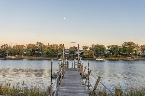 The Canal Black Ornate Wood Framed Art Print with Double Matting by Orlando