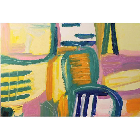 In the Tropics White Modern Wood Framed Art Print by Spina, Phyllis