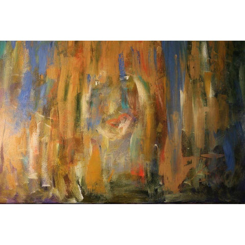 Rising Frustrations Black Modern Wood Framed Art Print with Double Matting by Spina, Phyllis
