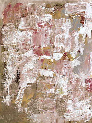 Blushing Pink 2 White Modern Wood Framed Art Print with Double Matting by Spina, Phyllis