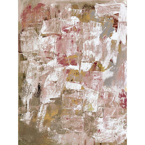 Blushing Pink 2 Black Modern Wood Framed Art Print by Spina, Phyllis