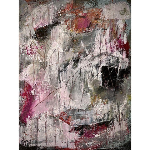 Midnight Glow Black Modern Wood Framed Art Print by Spina, Phyllis