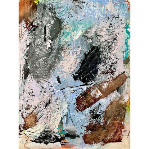 Masked Construction White Modern Wood Framed Art Print by Spina, Phyllis