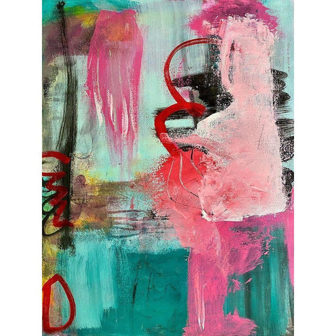 Modest Transformation White Modern Wood Framed Art Print by Spina, Phyllis