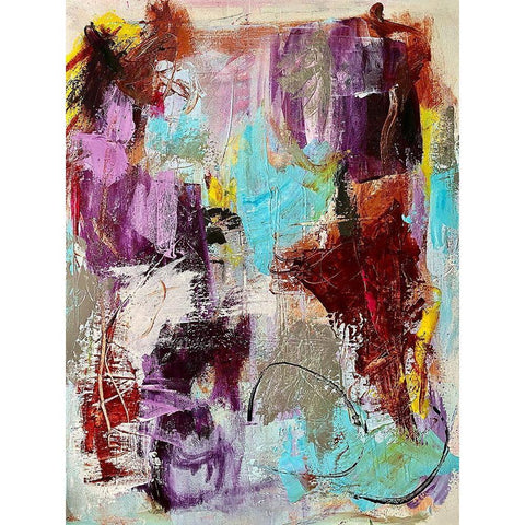 Peaceful Retrospect Black Modern Wood Framed Art Print with Double Matting by Spina, Phyllis