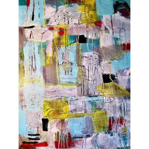 Dry Patterns White Modern Wood Framed Art Print by Spina, Phyllis