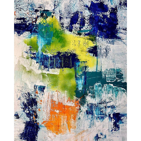 Happy Thoughts White Modern Wood Framed Art Print by Spina, Phyllis