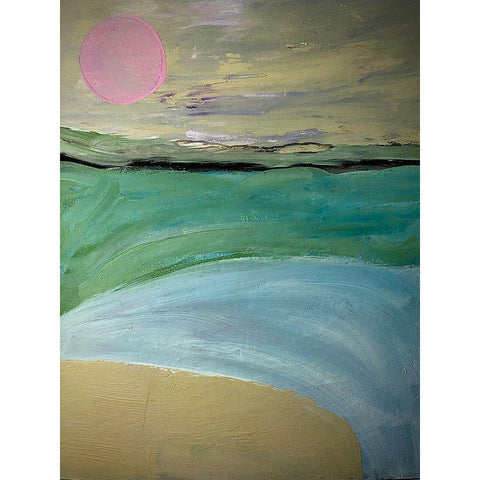 Upon The Night Black Modern Wood Framed Art Print by Spina, Phyllis