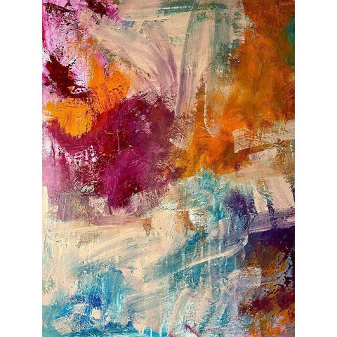 Noise White Modern Wood Framed Art Print by Spina, Phyllis