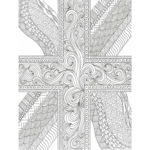 Eternal Cross White Modern Wood Framed Art Print by Varacek, Pam