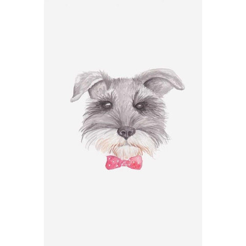 Bowtie Blackie Gold Ornate Wood Framed Art Print with Double Matting by Varacek, Pam