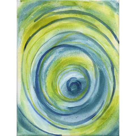 Ocean Twister Gold Ornate Wood Framed Art Print with Double Matting by Varacek, Pam