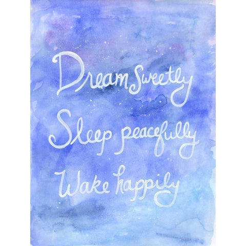 Sleepy Galaxy Black Modern Wood Framed Art Print by Varacek, Pam