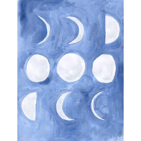 Many Phases Black Modern Wood Framed Art Print by Varacek, Pam