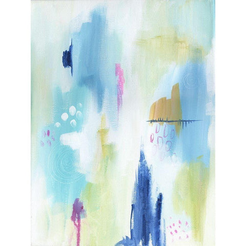 Energetic Assumption 5 Black Modern Wood Framed Art Print by Varacek, Pam