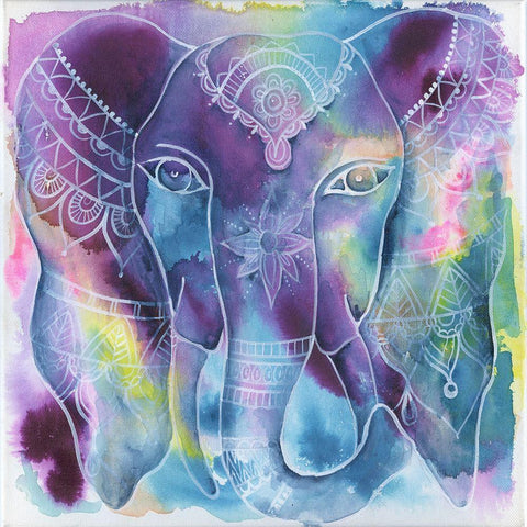 Iconic Deity Black Modern Wood Framed Art Print by Varacek, Pam