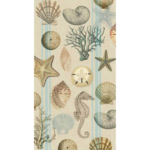 Beach Comber Main Black Modern Wood Framed Art Print with Double Matting by Lula Bijoux and Company