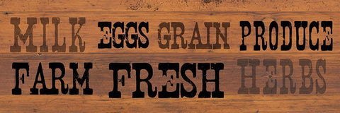 Farm Fresh 2 Black Ornate Wood Framed Art Print with Double Matting by Lula Bijoux And Company