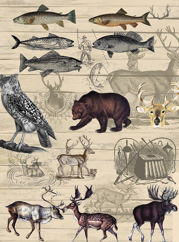 Ldoge Elements Black Ornate Wood Framed Art Print with Double Matting by Allen, Candace