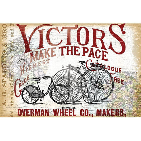 Bike Ride 2 Gold Ornate Wood Framed Art Print with Double Matting by Lula Bijoux and Company