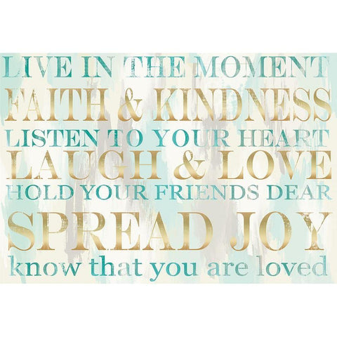 Live Inspiration 2 White Modern Wood Framed Art Print by Allen, Candace