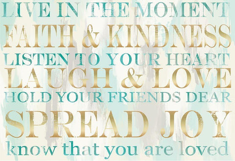 Live Inspiration 2 White Modern Wood Framed Art Print with Double Matting by Allen, Candace