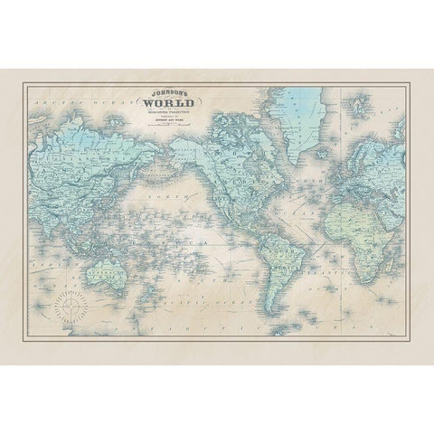 Vintage Maps 2 Black Modern Wood Framed Art Print by Allen, Candace