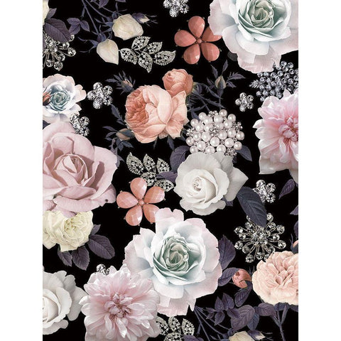 Gem Eufloria 2 Black Modern Wood Framed Art Print with Double Matting by Allen, Candace