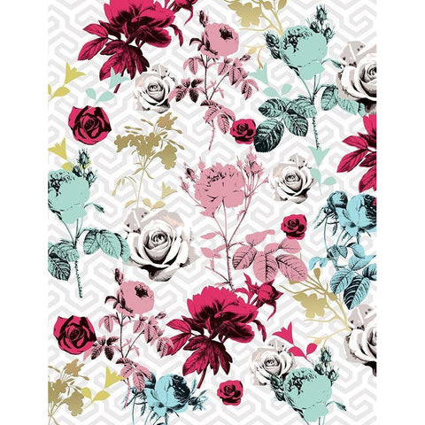 Modern Drama Fleur 2 Black Modern Wood Framed Art Print by Allen, Candace