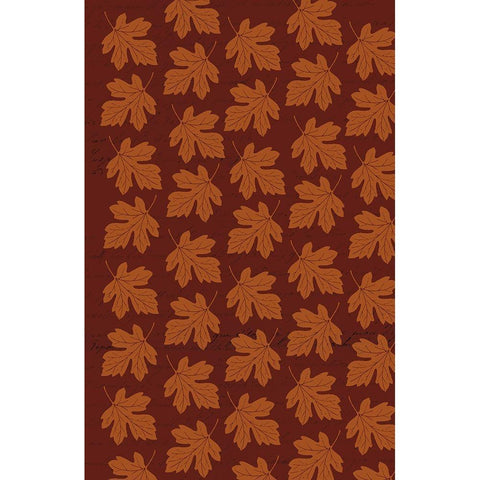 Welcome Fall Leaves 1 Black Modern Wood Framed Art Print by Allen, Candace