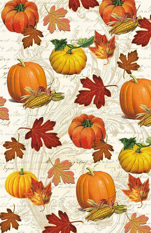 Welcome Fall Pumpkins 1 Black Ornate Wood Framed Art Print with Double Matting by Allen, Candace