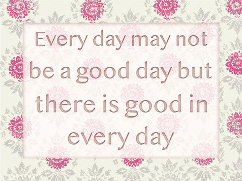 Good Days 1 Black Ornate Wood Framed Art Print with Double Matting by Lula Bijoux and Company