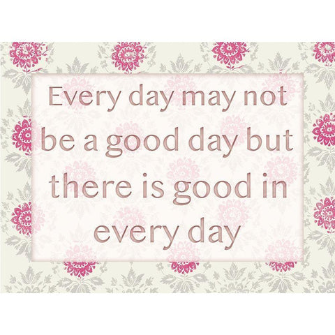 Good Days 1 Black Modern Wood Framed Art Print with Double Matting by Lula Bijoux and Company