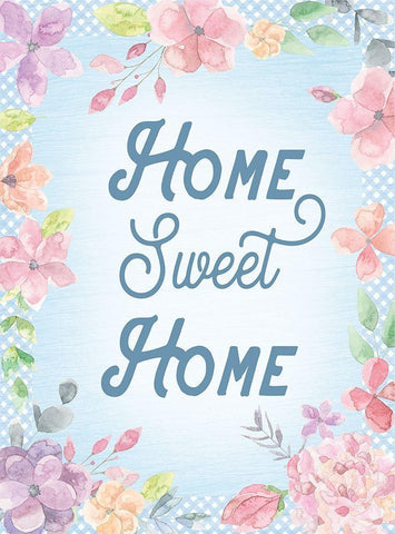 Home Sweet Home 2 Black Ornate Wood Framed Art Print with Double Matting by Lula Bijoux and Company