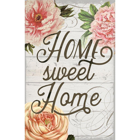 Home Sweet Home Flag Gold Ornate Wood Framed Art Print with Double Matting by Lula Bijoux and Company