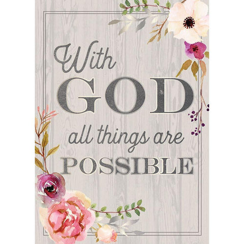 Religious 3 Gold Ornate Wood Framed Art Print with Double Matting by Lula Bijoux and Company