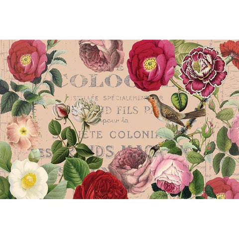 Dusty Rose Black Modern Wood Framed Art Print by Lula Bijoux and Company
