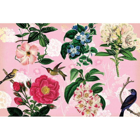 Spring Vintage Botanica 2 Gold Ornate Wood Framed Art Print with Double Matting by Lula Bijoux and Company