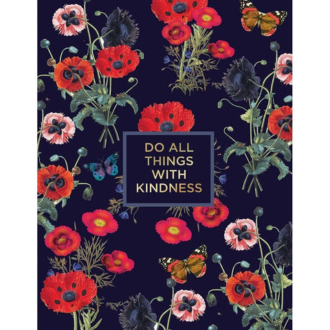 Bright Poppy Inspiration 2 Black Modern Wood Framed Art Print by Lula Bijoux and Company