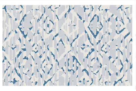 Block Print 2 White Modern Wood Framed Art Print with Double Matting by Lula Bijoux and Company