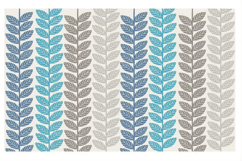 Vine Leaves 1 White Modern Wood Framed Art Print with Double Matting by Lula Bijoux and Company