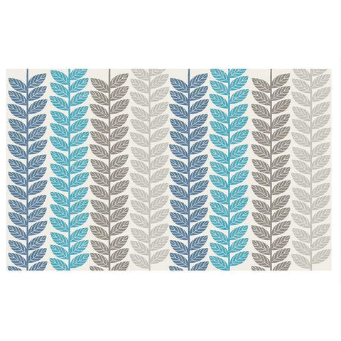 Vine Leaves 1 Black Modern Wood Framed Art Print with Double Matting by Lula Bijoux and Company