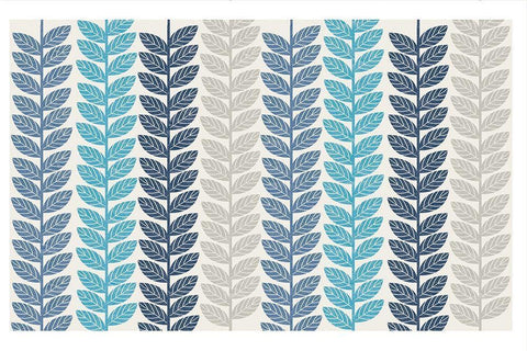 Vine Leaves 2 White Modern Wood Framed Art Print with Double Matting by Lula Bijoux and Company